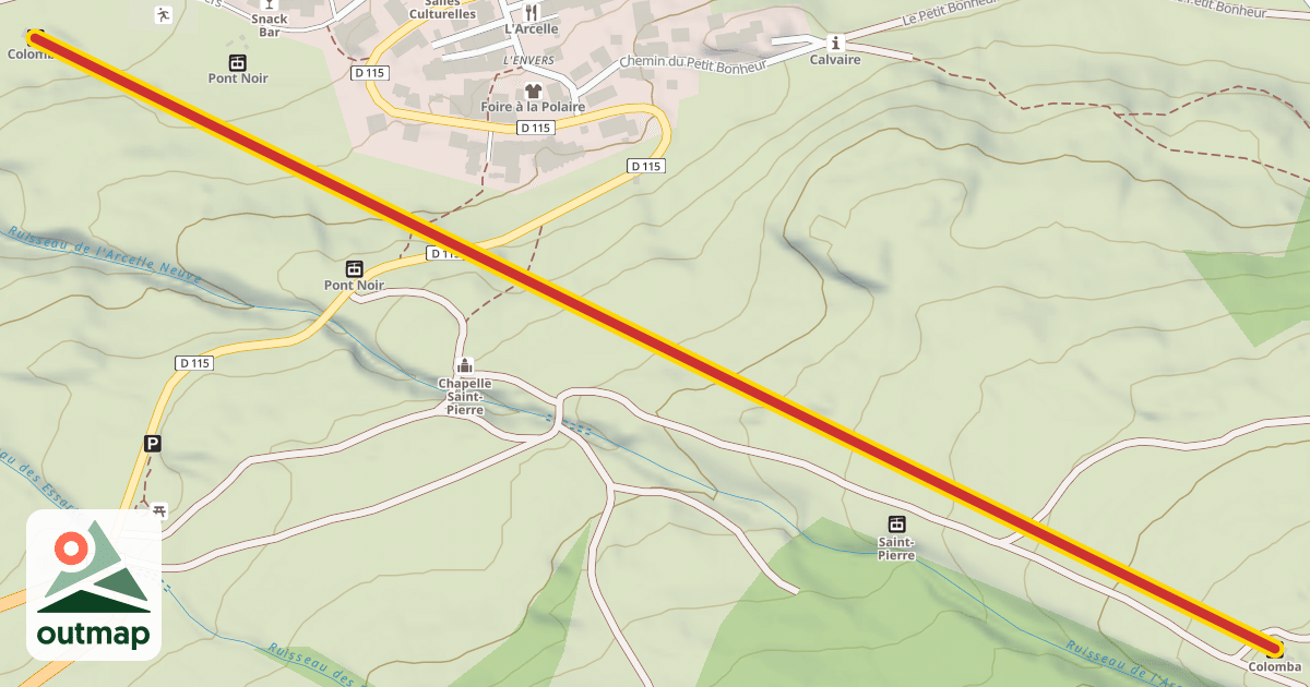 Map of Colomba