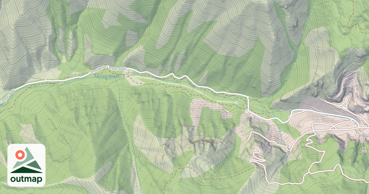 Map of PROVIDENCE CANYON