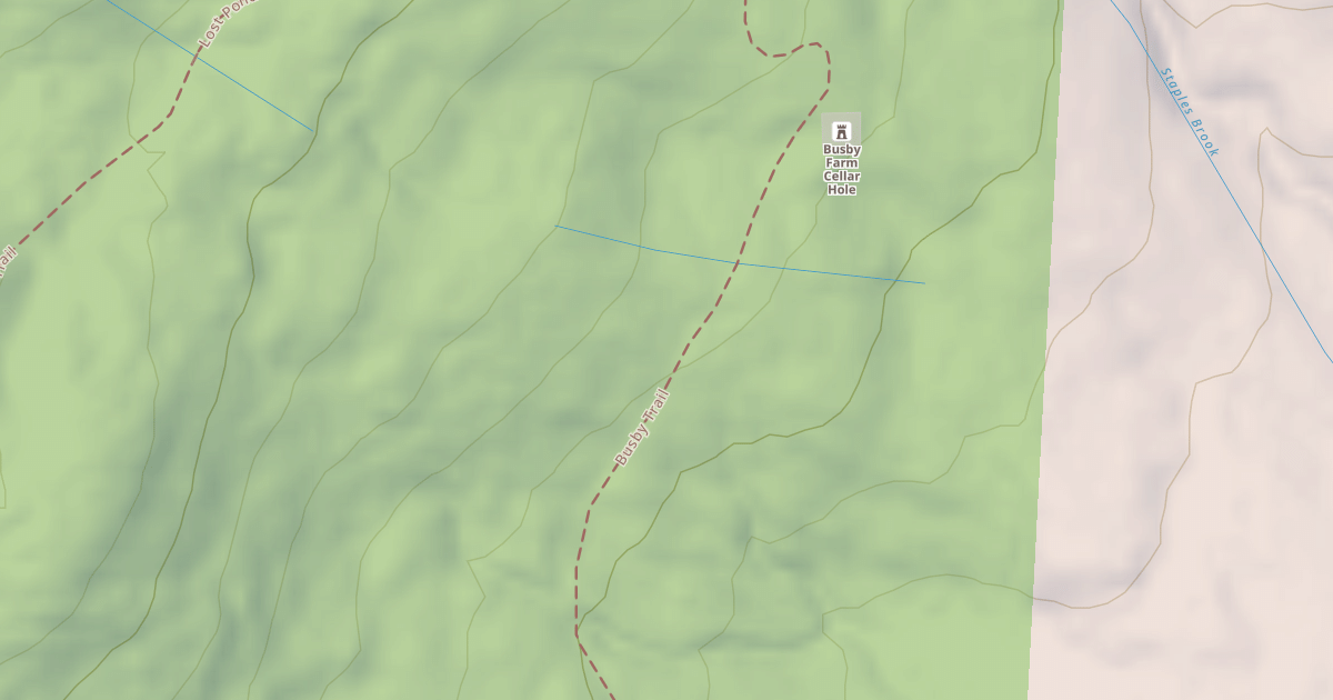 Map preview of Busby Trail