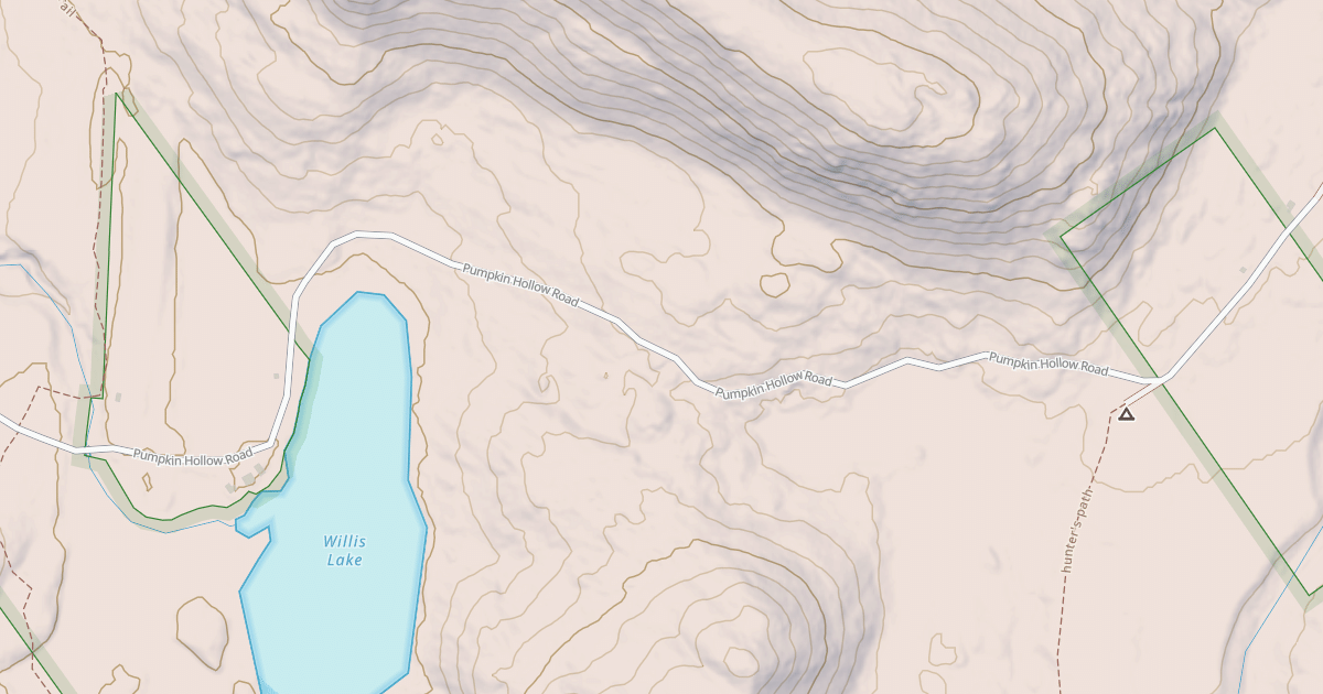 Map preview of Pumpkin Hollow Road