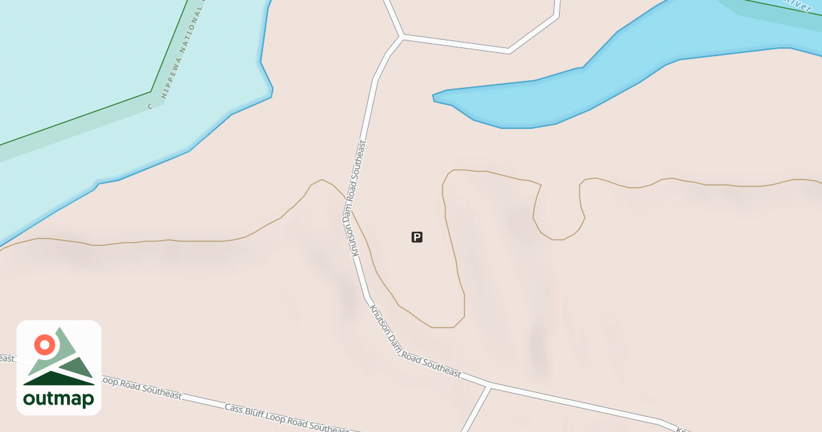 Map of KNUTSON DAM BOAT ACCESS PARKNG