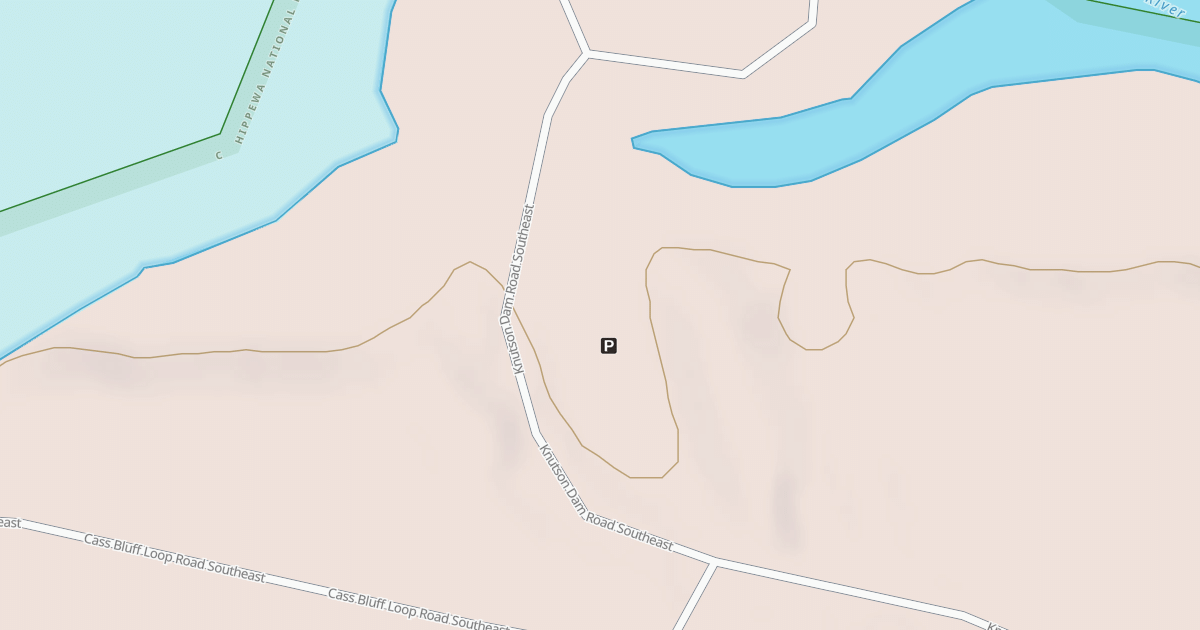 Map preview of KNUTSON DAM BOAT ACCESS PARKNG