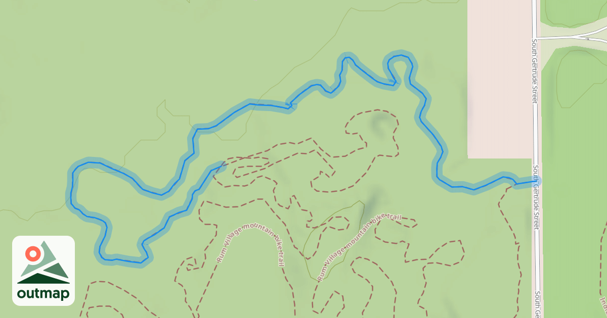 Map of Rum Village mountain bike trail
