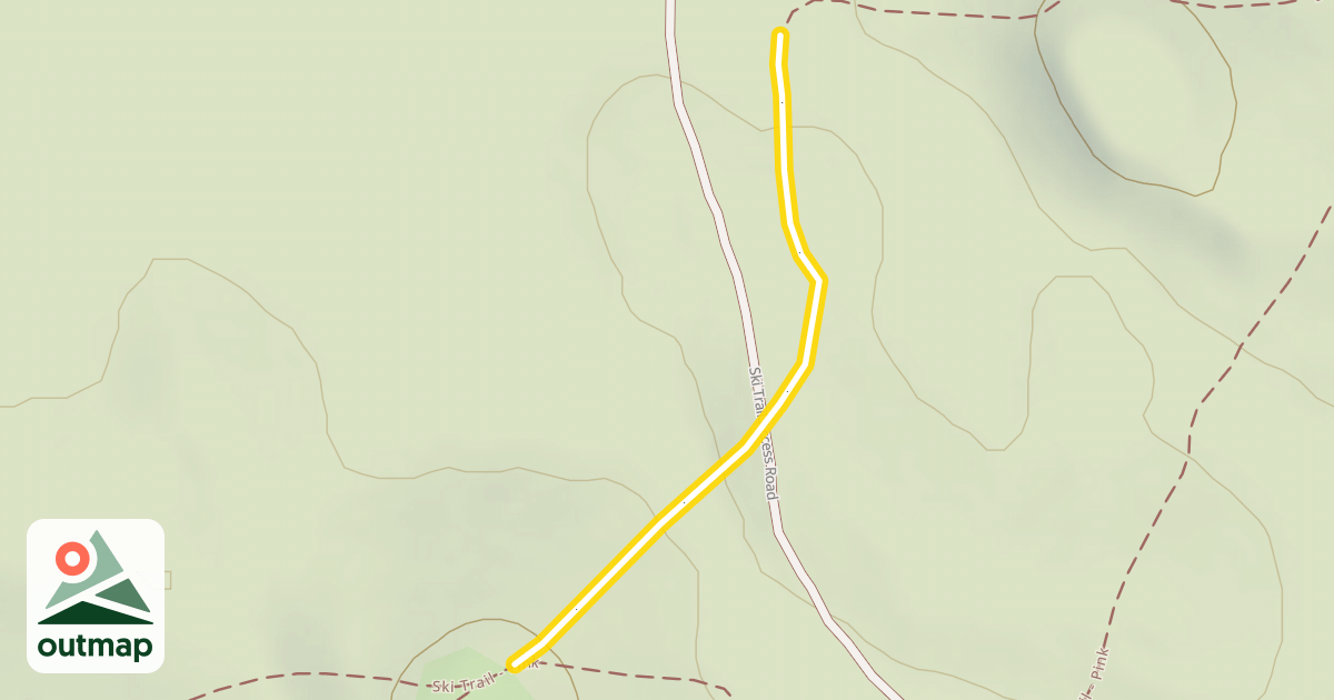 Map of Ski Trail - Orange