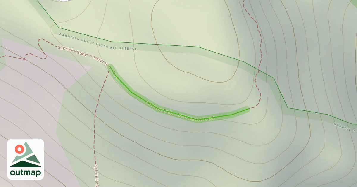 Map of Gabriel’s Gully - Interpretive Track