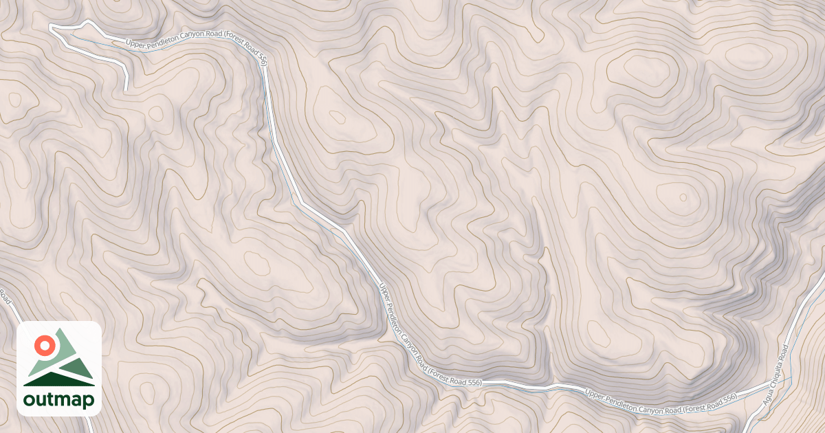 Map of UPPER PENDLETON
