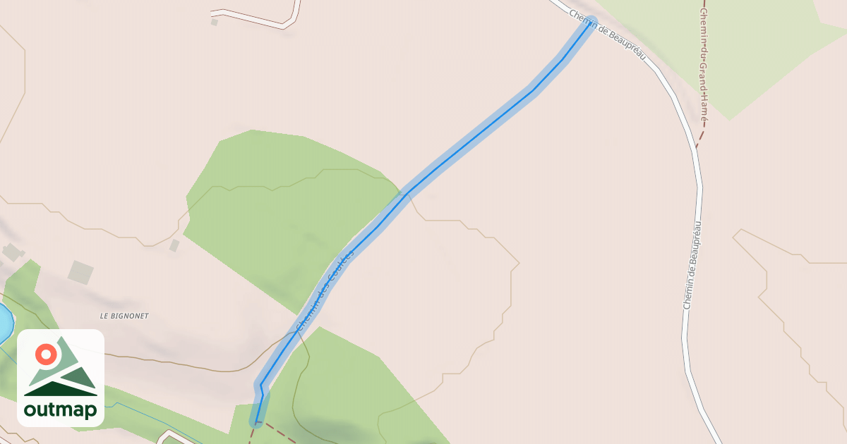 Map of Chemin des Coulées