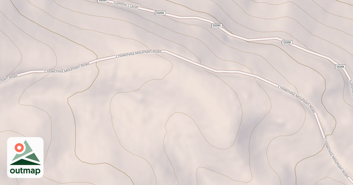 Map of CHOWCHILLA MTN F SPUR