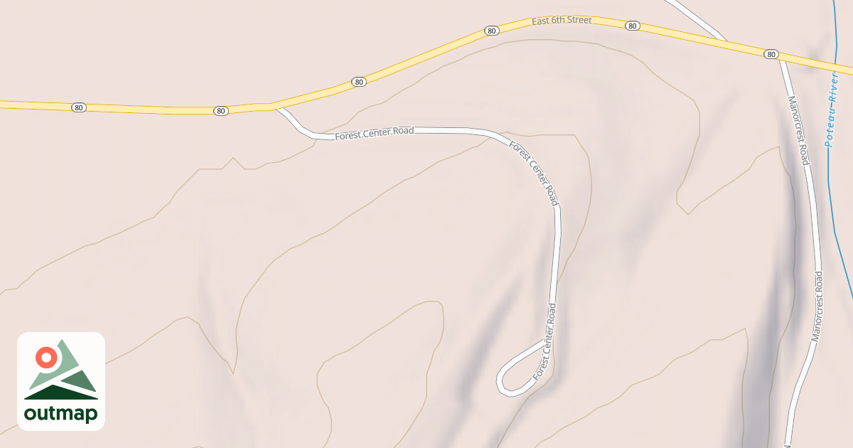 Map of POTEAU WORK CENTER