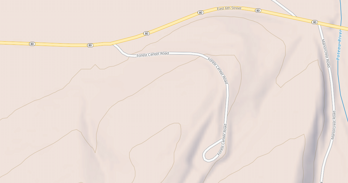 Map preview of POTEAU WORK CENTER