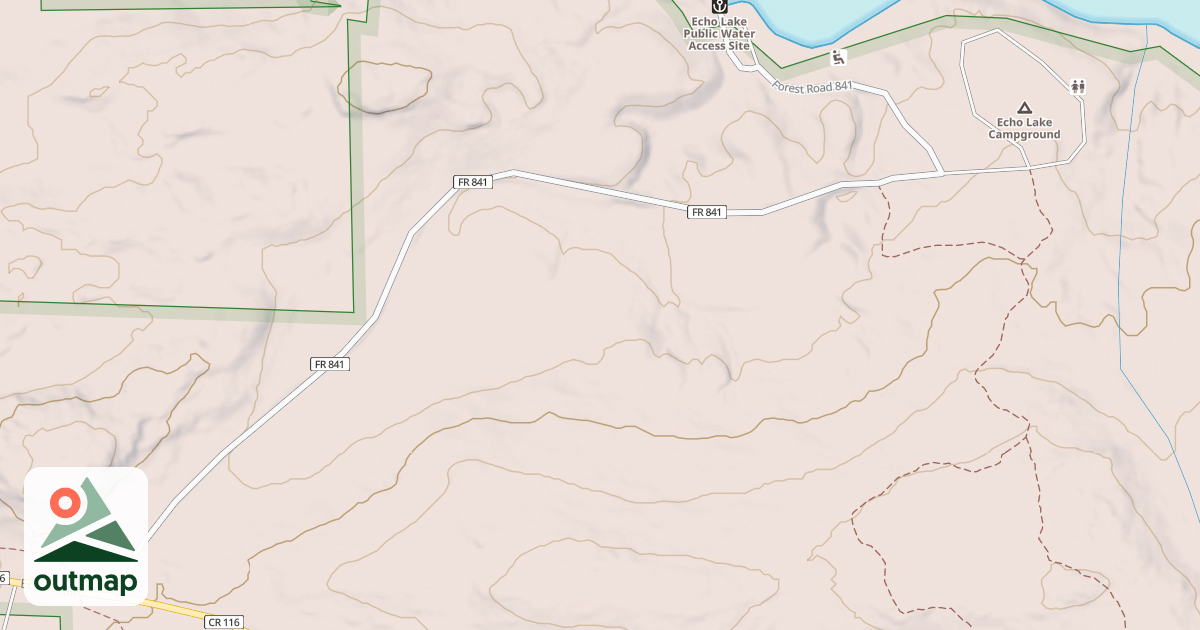 Map of ECHO LAKE CAMPGROUND