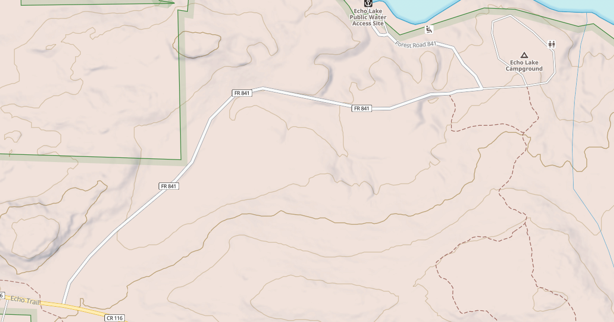 Map preview of ECHO LAKE CAMPGROUND