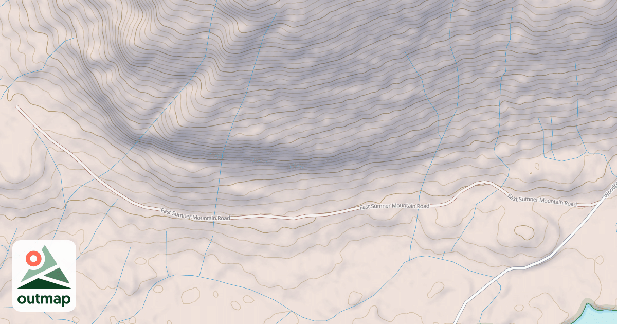 Map of EAST SUMNER MOUNTAIN