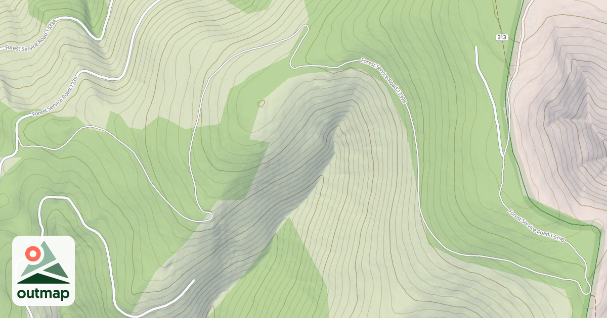 Map of (FDR) HIGH ROAD