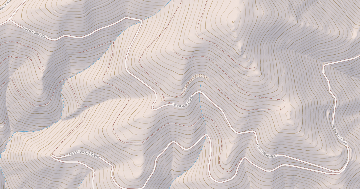 Map preview of FOREST MOUNTAIN ROAD