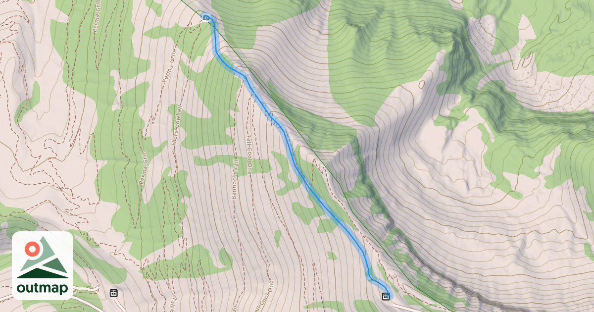 Map of Blackfoot Traverse