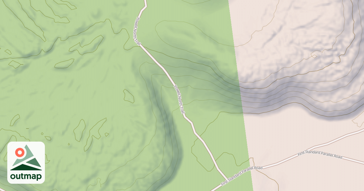 Map of POWELL NORTH