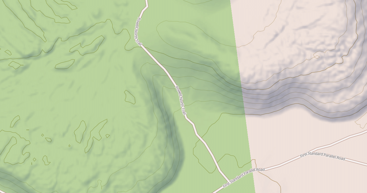 Map preview of POWELL NORTH