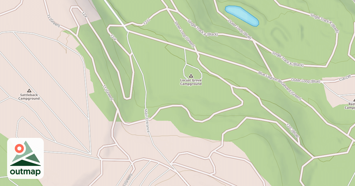 Map of Rock Run ATV Trails