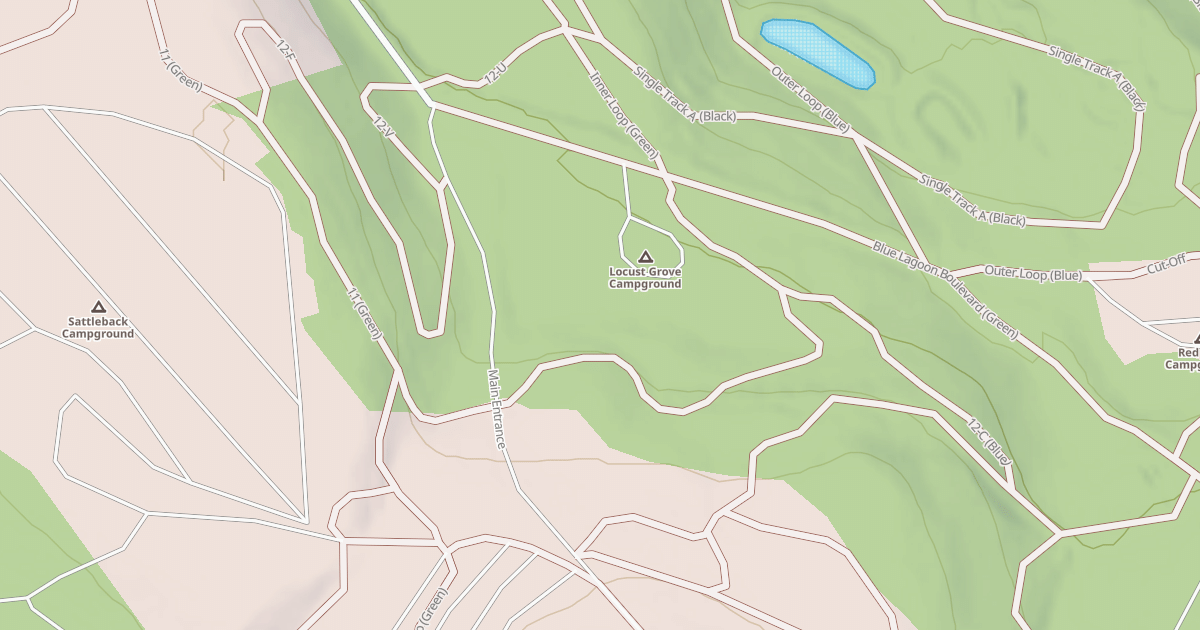 Map preview of Rock Run ATV Trails