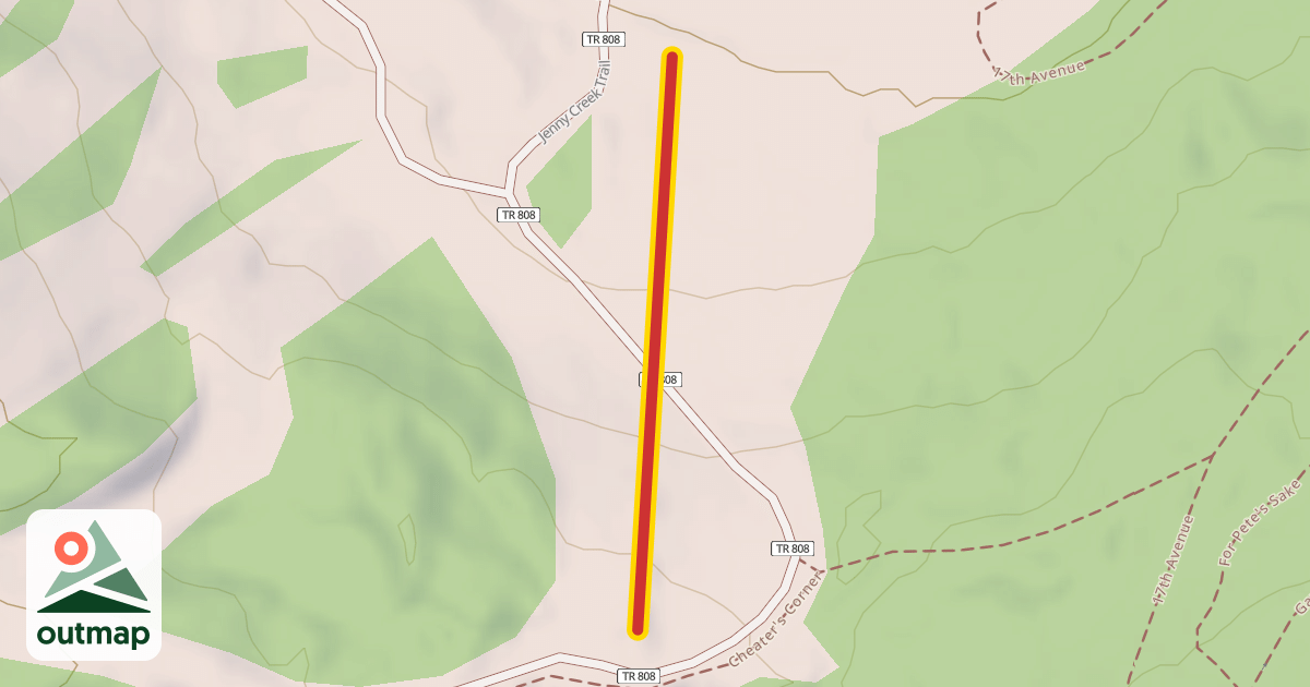Map of Little Hawk