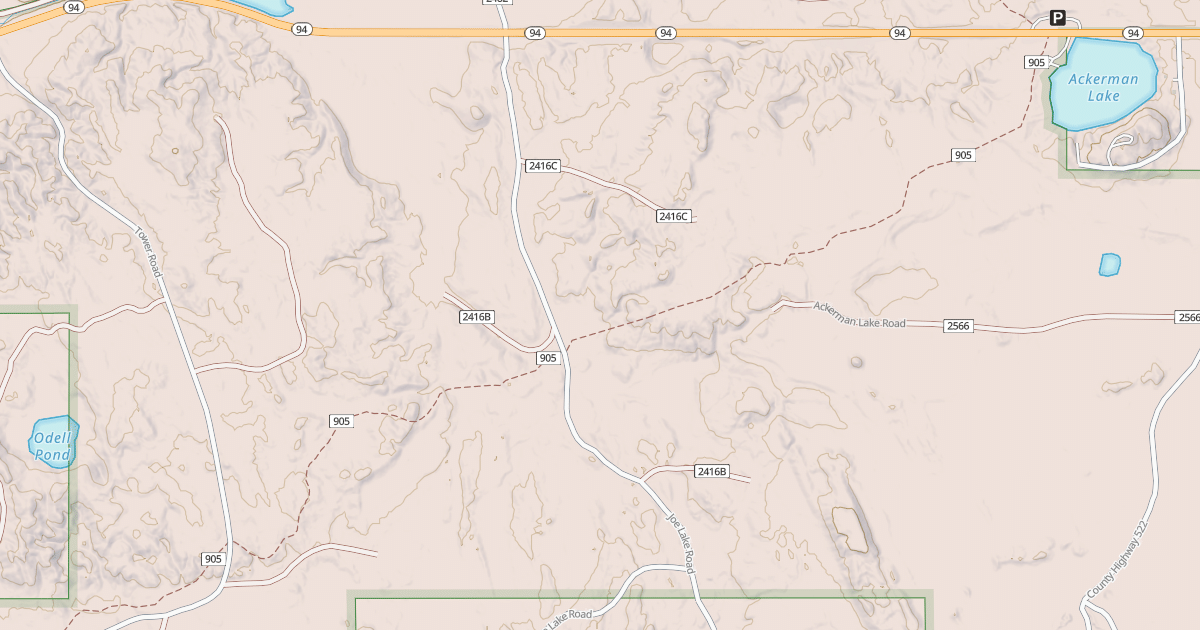 Map preview of JOE LAKE