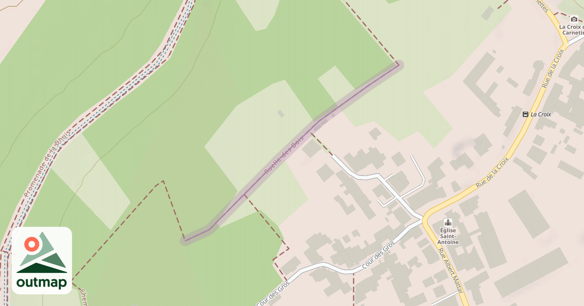 Map of Ruelle des Bois