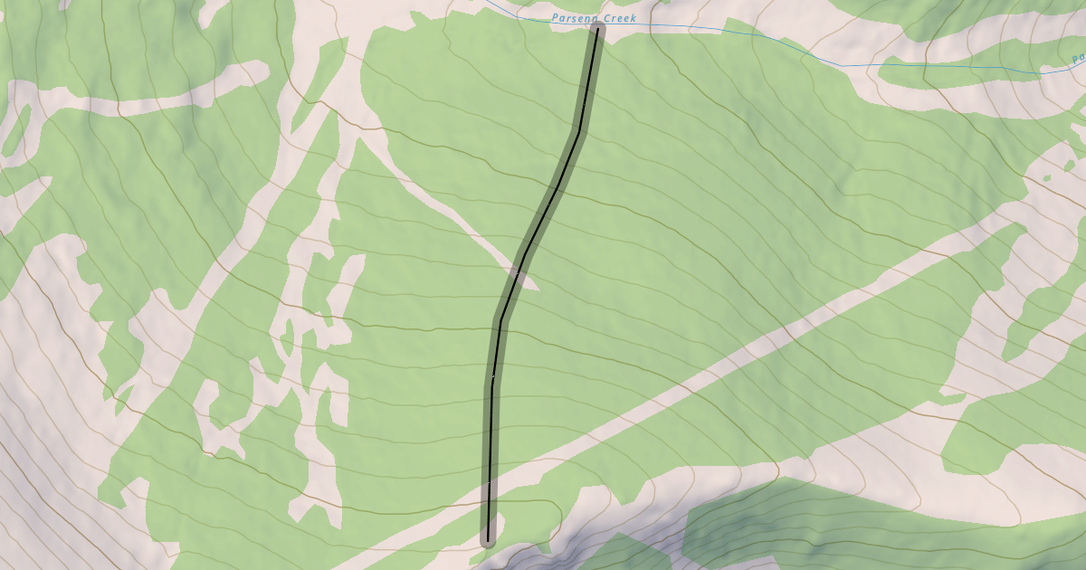 Map preview of Kinnikinnic
