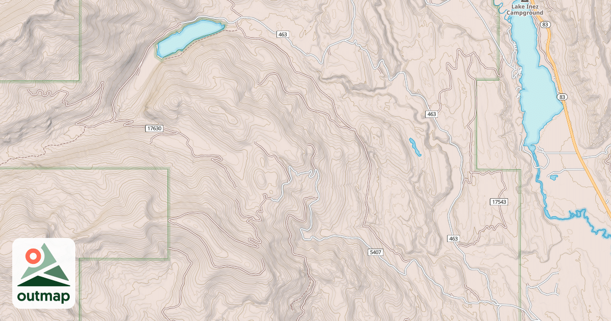 Map of Lake Marshall Loop