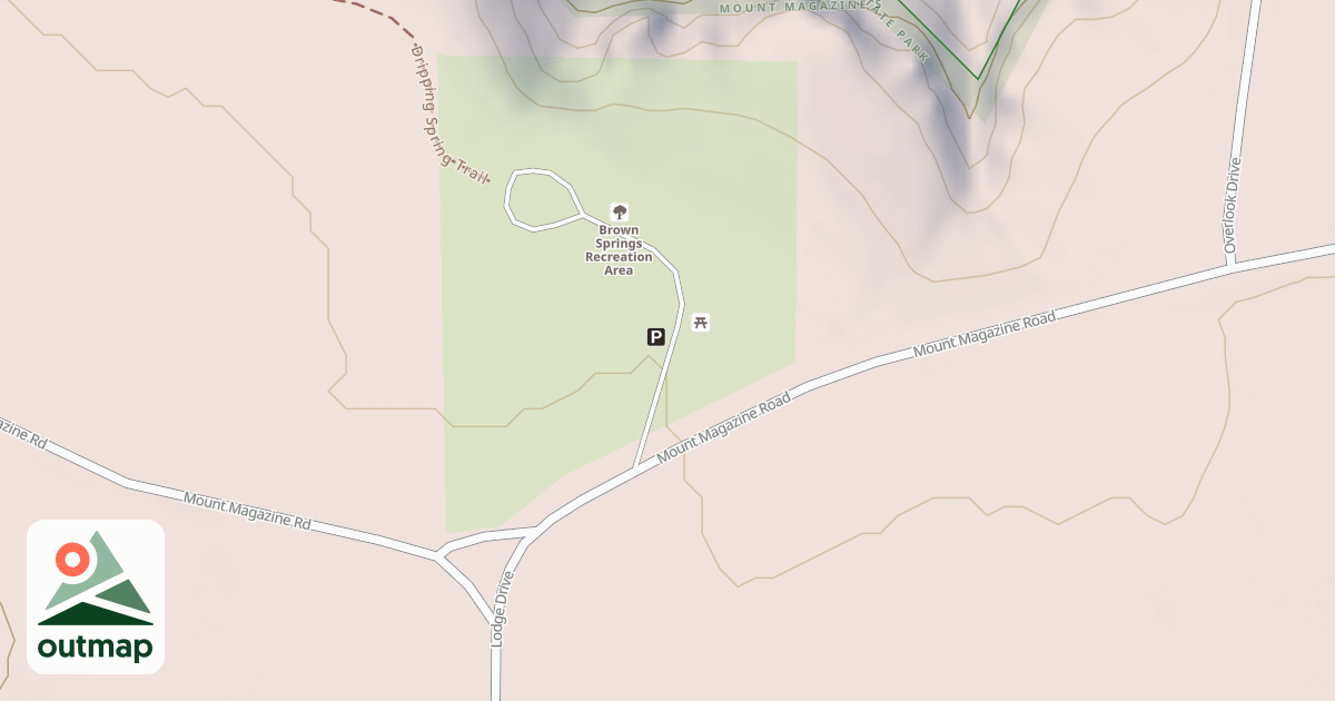 Map of BROWN SPRINGS SYSTEM