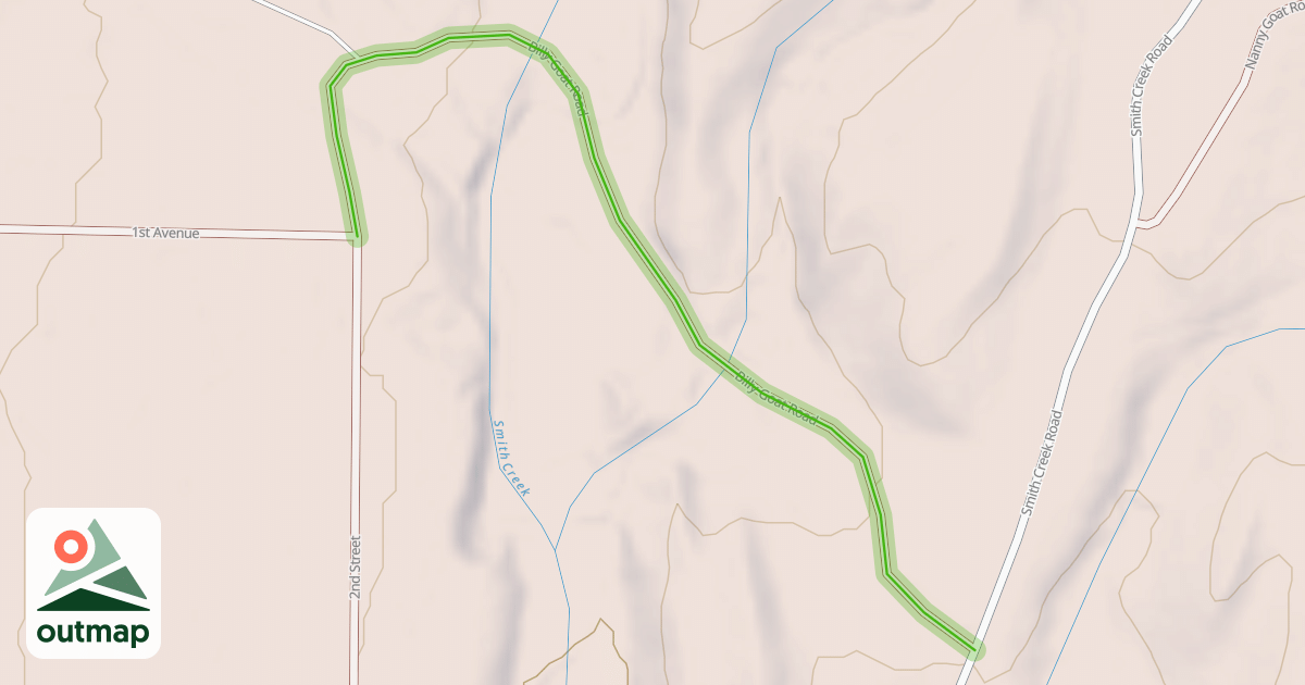 Map of Billy Goat Road