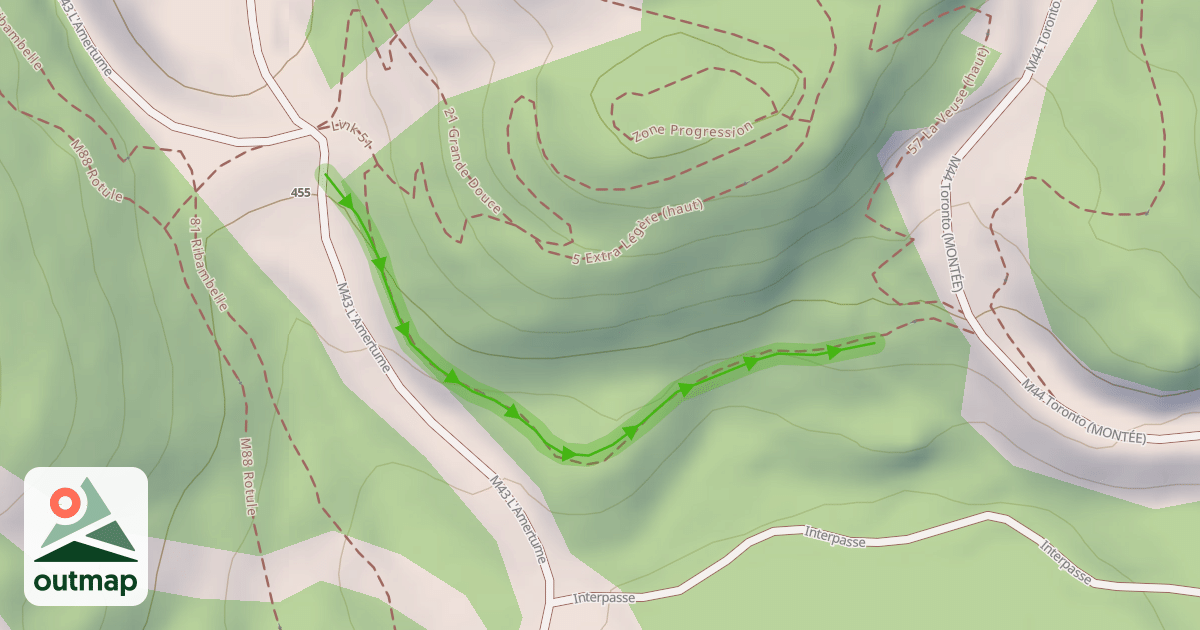 Map of 51 Banana Split (haut sud)