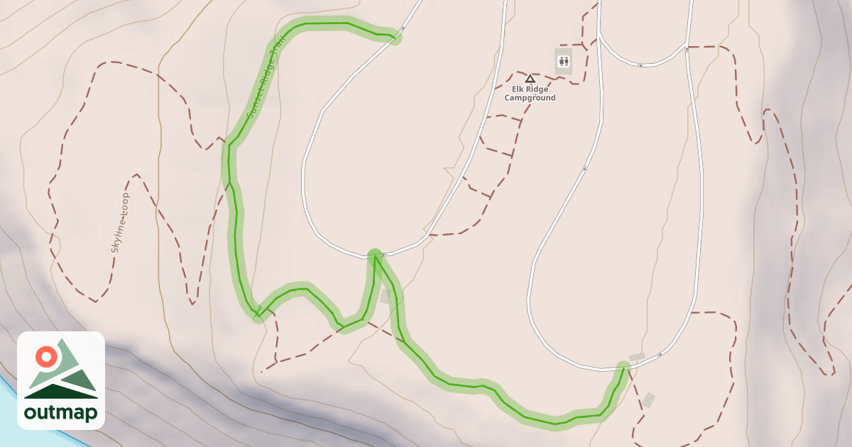 Map of Sunset Ridge Trail