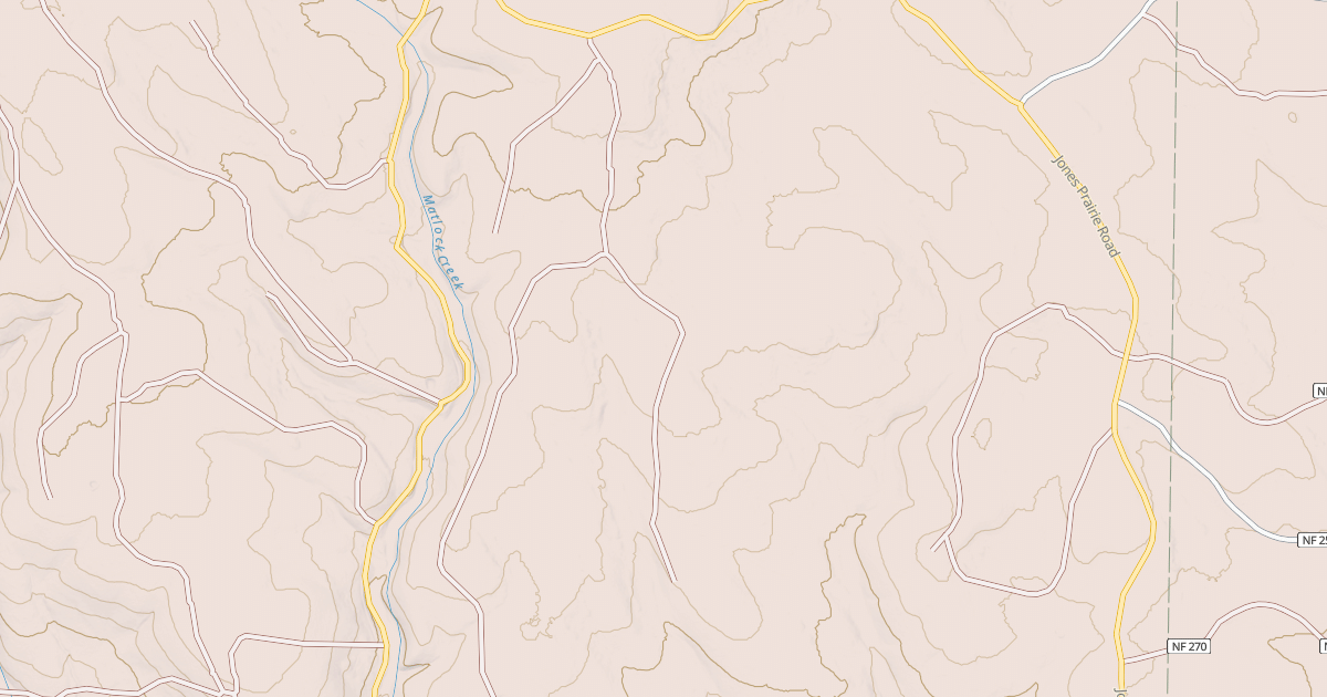 Map preview of USFS National Forest System Roads {7F23DF28-C587-44EA-AA37-8E07B73F615A}