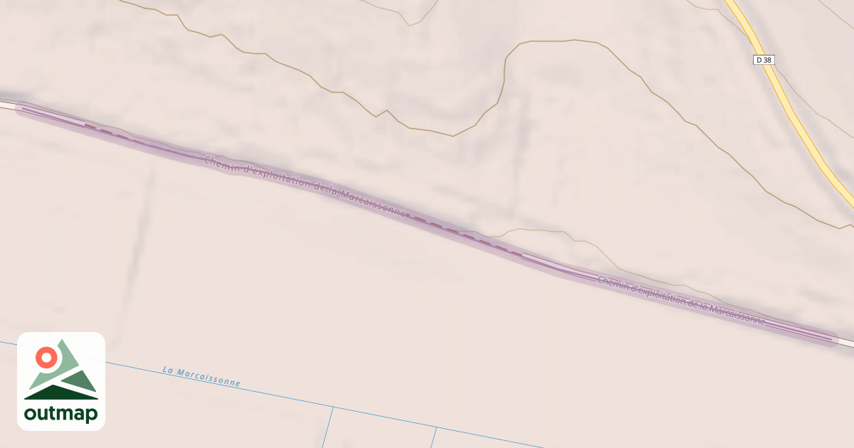 Map of Chemin d'exploitation de la Marcaissonne