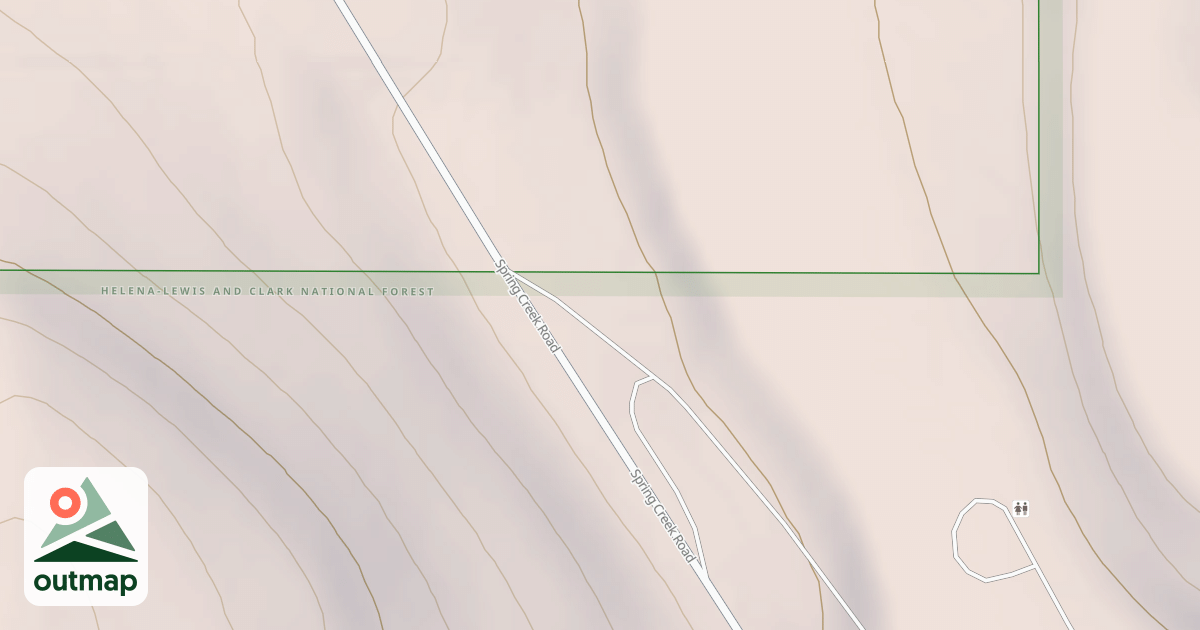 Map of LOWER SPRING CR. CAMPGROUND CU
