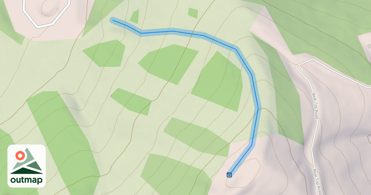Map of Hog Back