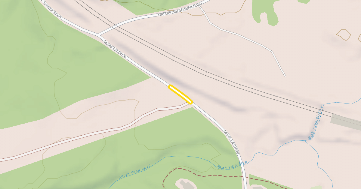 Map preview of Mules Ear Drive