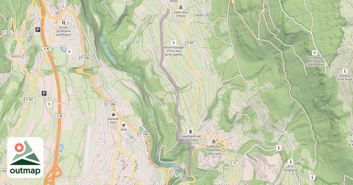 Map of Voie du Tram