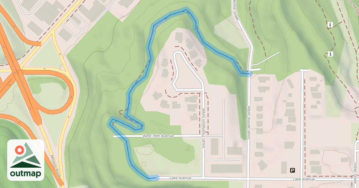 Map of Mission Cliffs in Wyandotte