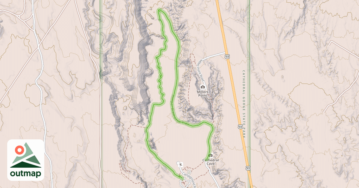 Map of Juniper Draw Loop Trail