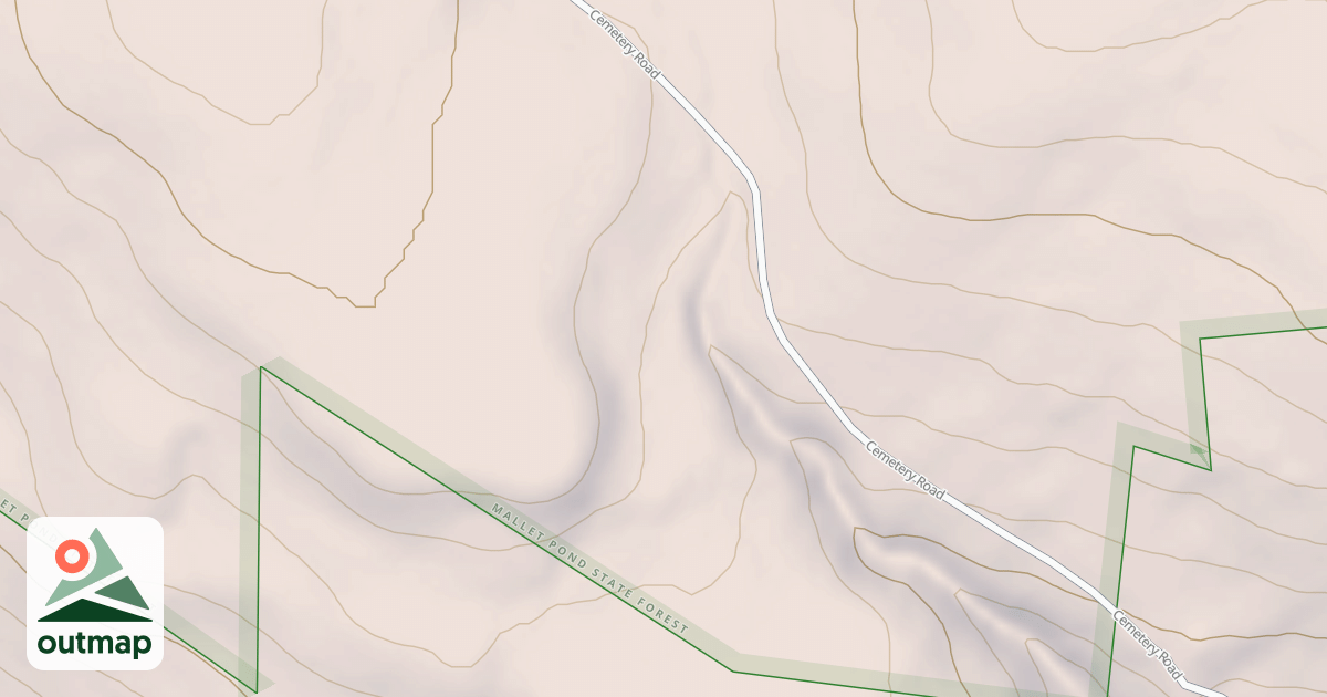 Map of Mallet Pond Trail #1