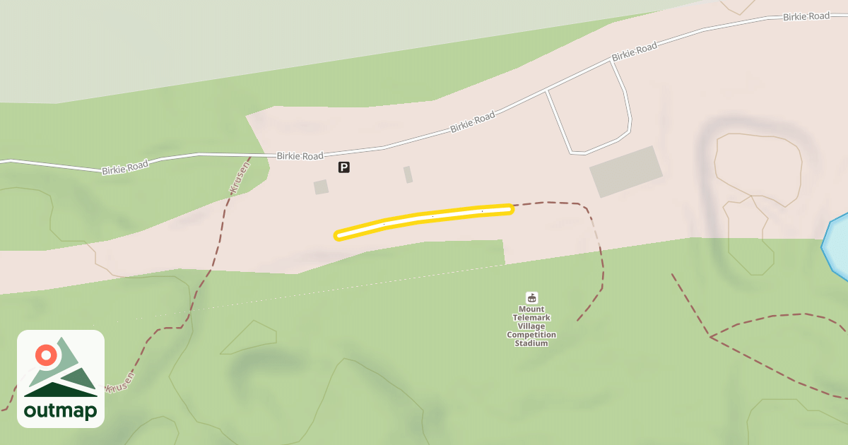 Map of Birkie Classic TH to Timber Trail