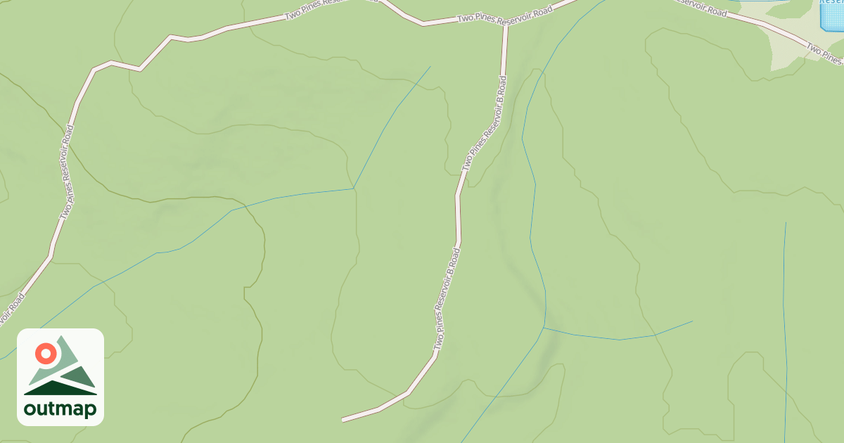 Map of TWO PINES RSVR B