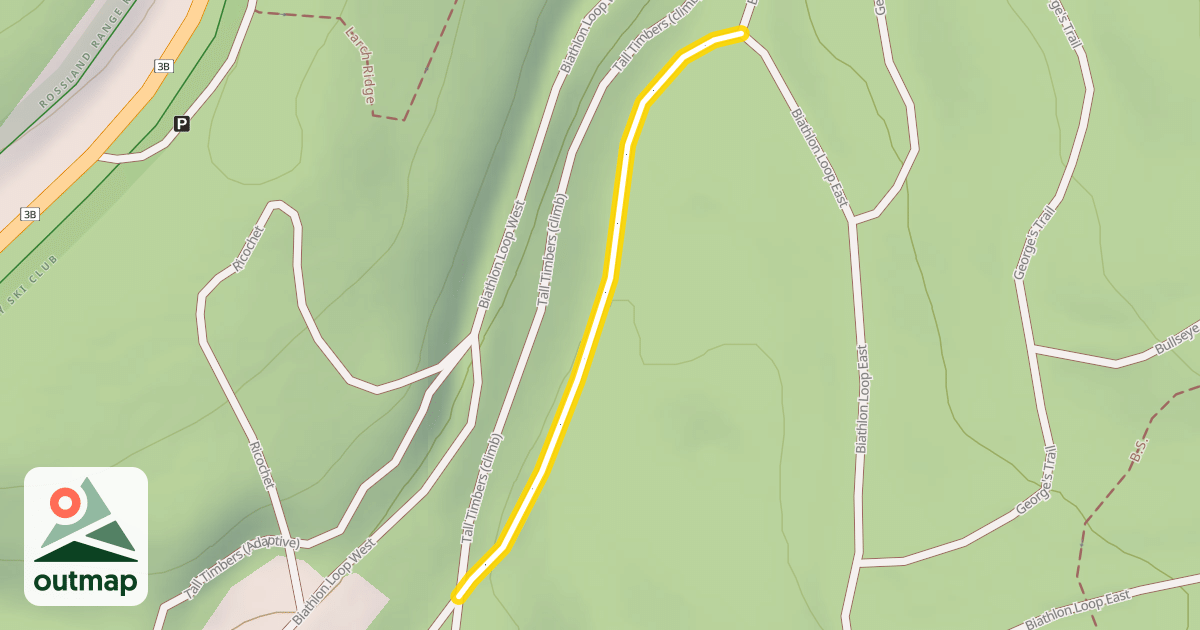 Map of Biathlon Loop West