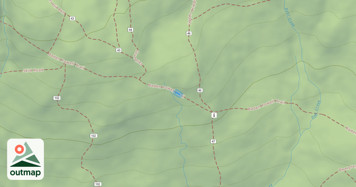 Map of Baden Powell Trail