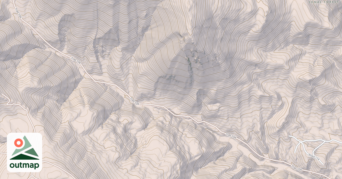 Map of UPPER MONTPELIER  CREEK