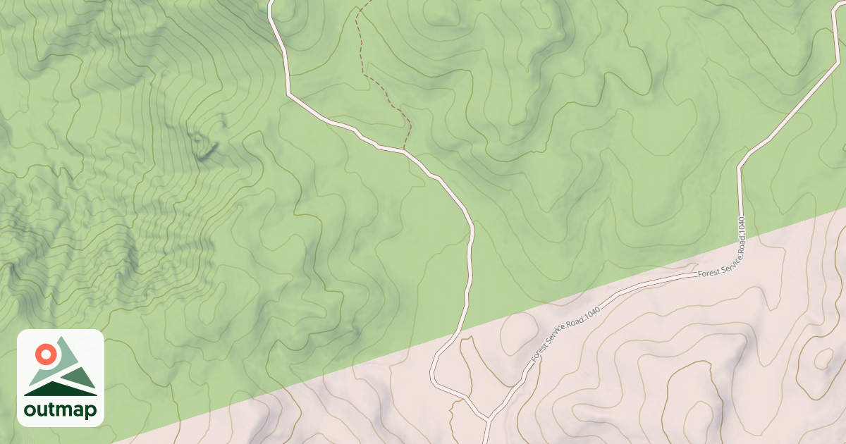 Map of USFS Motor Vehicle Use Map Roads {C4C77519-BF3F-4060-9967-37D006739D5C}