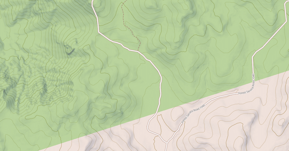 Map preview of USFS Motor Vehicle Use Map Roads {C4C77519-BF3F-4060-9967-37D006739D5C}