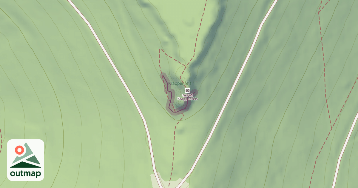 Map of Krappenfels-Haberacker